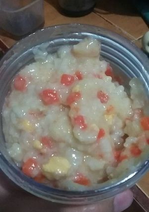 Foto resep Mpasi key bubur nasi telur wortel