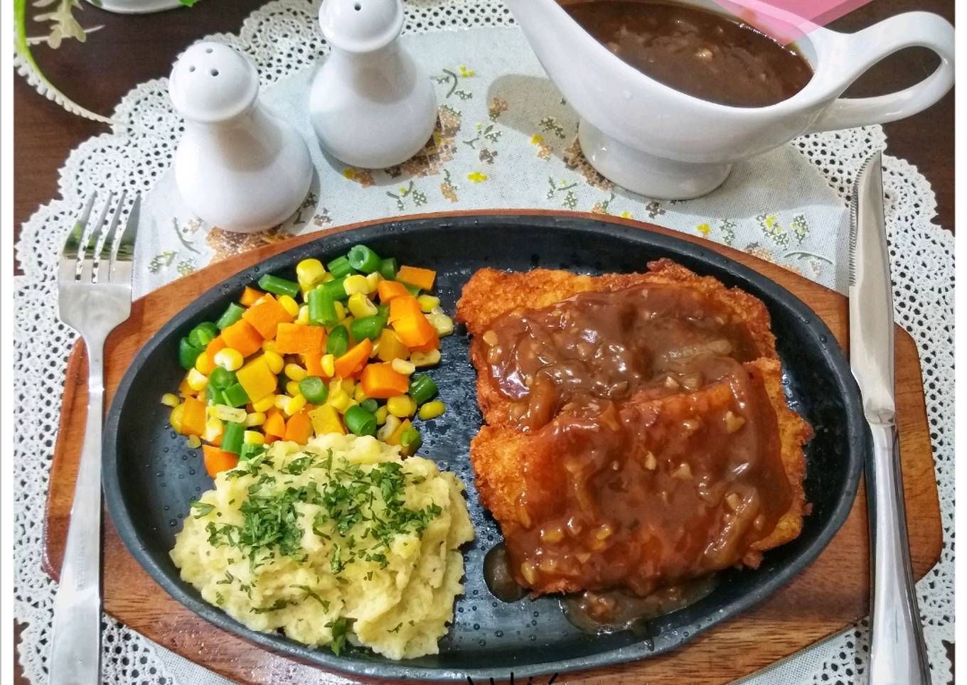 Dory Steak with Teriyaki Sauce