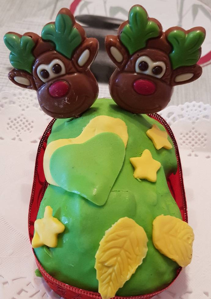 Una foto de Un improvisado pastel de cumple