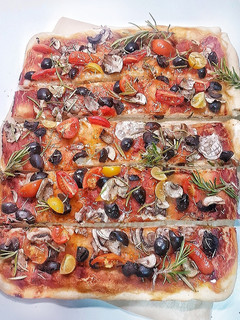 Una foto de La mía pizza rústica