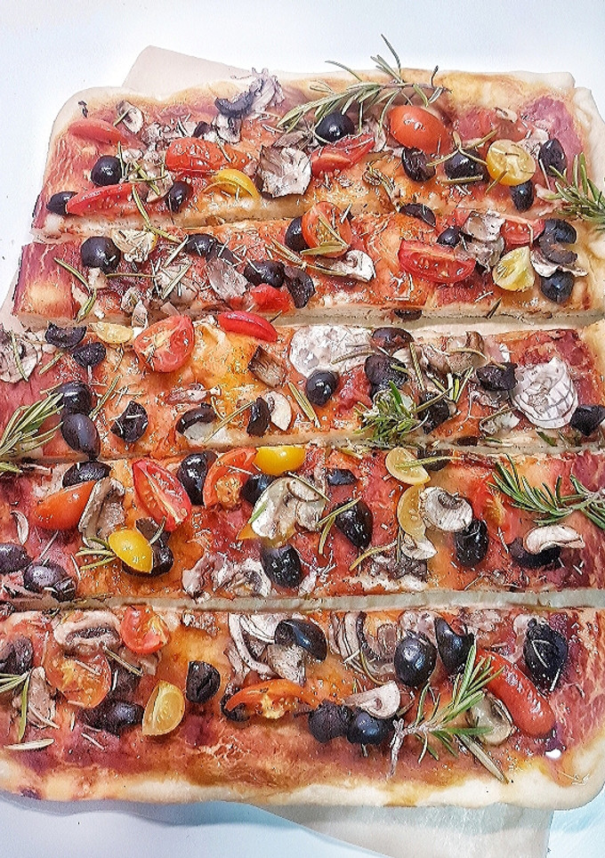 Una foto de La mía pizza rústica