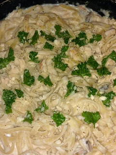 Una foto de Fettuccine Alfredo