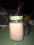 Smoothie de banano y fresas