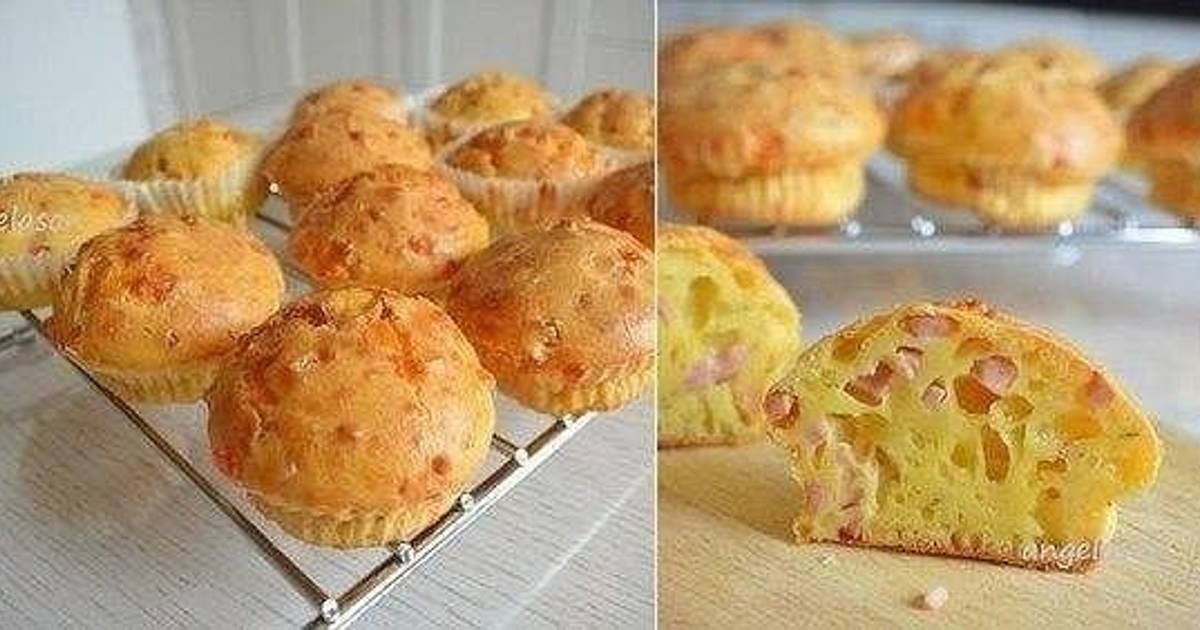 Маффины простой рецепт с ветчиной и сыром и огурцами рецепт с фото