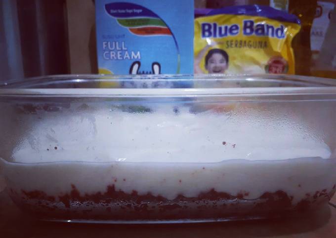 Dissert oreo red velvet cream cheese (tanpa agar-agar)