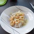 Crevettes coco curry