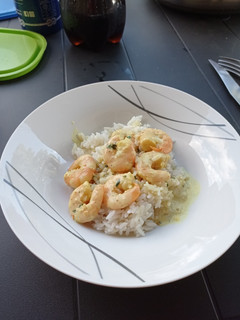 Une photo de Crevettes coco curry