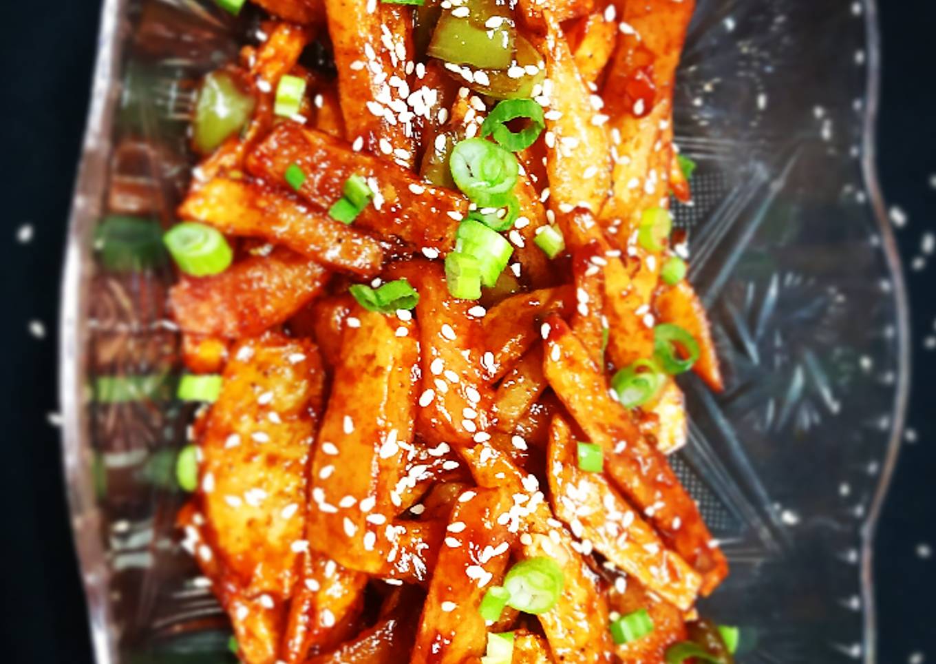 Honey Chilli Potatoes