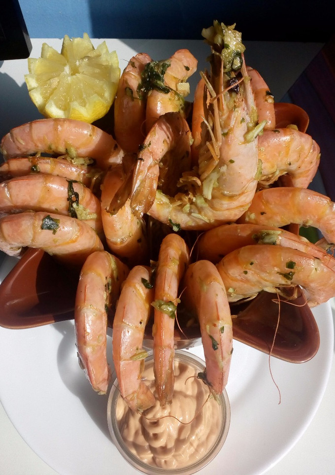 Una foto de Langostinos a mi estilo