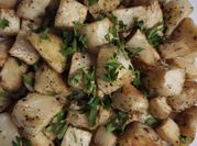A picture of parsley roots