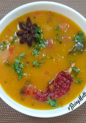 A picture of Kathiyawadi Toor Dal.