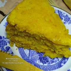 Depression Mango Cake Baked in Rice Cooker (No Eggs, No Milk) A picture of Depression Mango Cake Baked in Rice Cooker (No Eggs, No Milk).