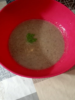 Una foto de 🥄Puré de champiñones portobello 🍄