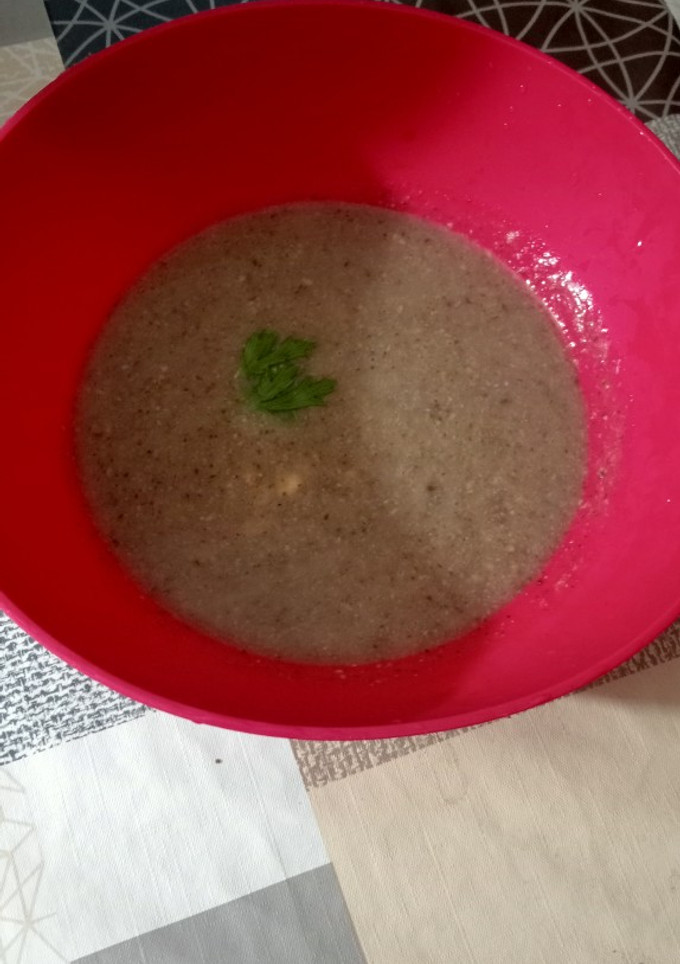Una foto de 🥄Puré de champiñones portobello 🍄