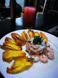 Ceviche con camarones