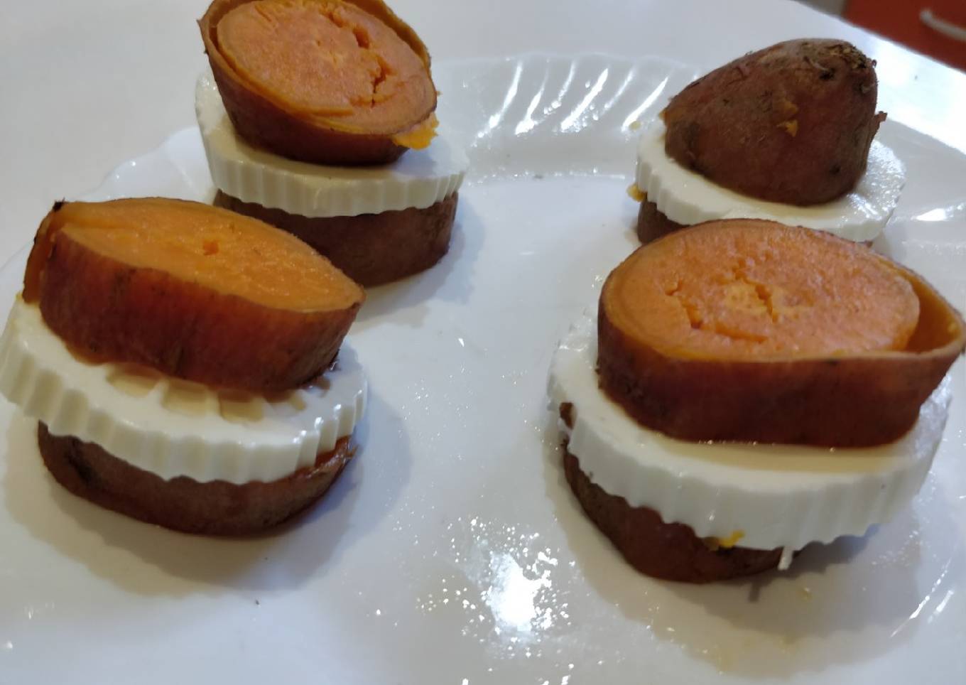 Canapé de batata y queso Fresco
