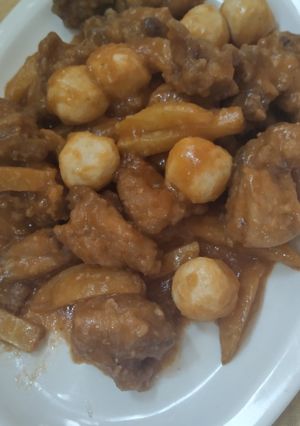 Foto resep Ayam vs Bakso Ikan Asam Manis