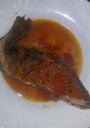 A picture of Tilapia stew#4weekschallenge.