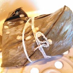 A picture of Sprouted Sweet brown rice Zongzi 100% whole grain 全谷物粽子.