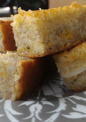 Foto resep Banana Cheese Semi Chiffon Cake ala JTT