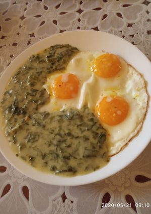 Spenót mártás recept fotója