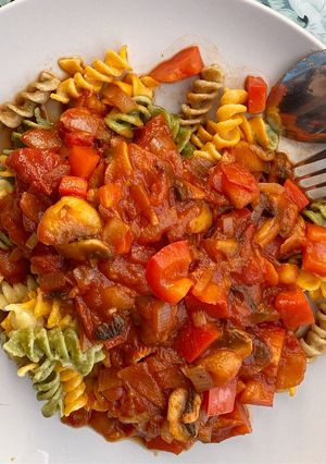รูปของ Veggie Pasta with Mushroom tomato sauce