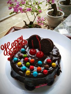 Foto resep Steamed chocolate cake (super moist no mixer)