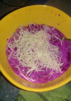 Foto resep Es buah naga