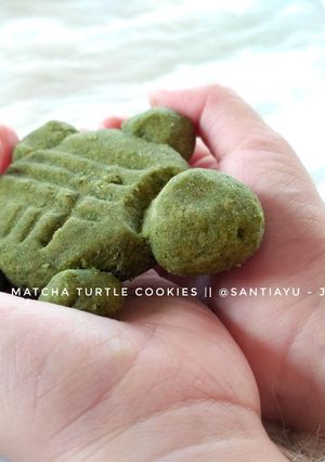 Foto resep Matcha Turtle Cookies
