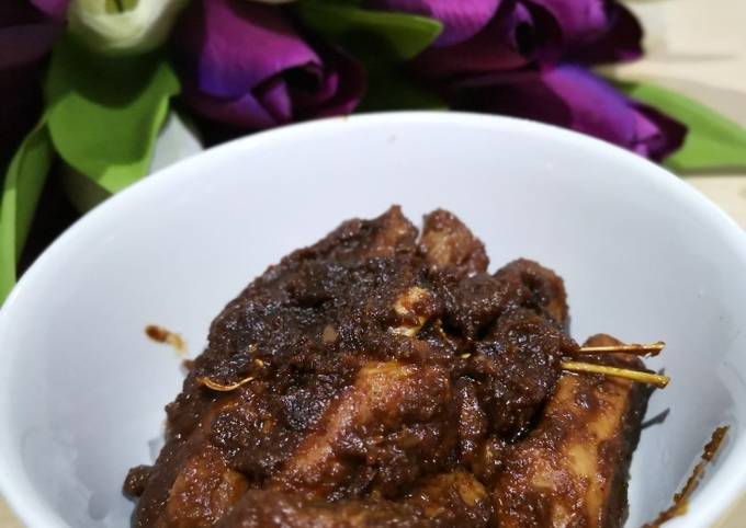 Rendang iga semi bumbu instan