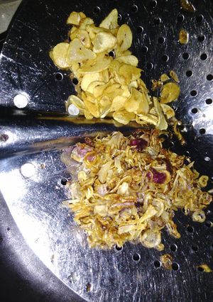 Foto resep Bawang merah&putih Goreng,homemade