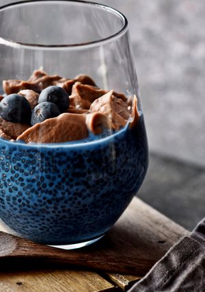 A picture of Blue Chia Pudding.