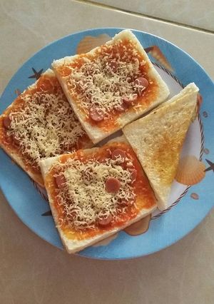 Foto resep Pizza roti tawar teflon😀