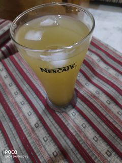 A picture of Lemon pudina juice.
