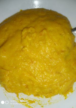 Una foto de Polenta con kabutiá