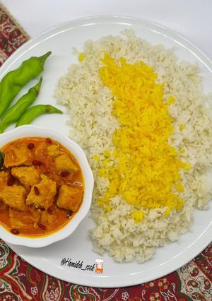 عکسی از دستور مرغ با سس زرشک (مرغ زرشکی)