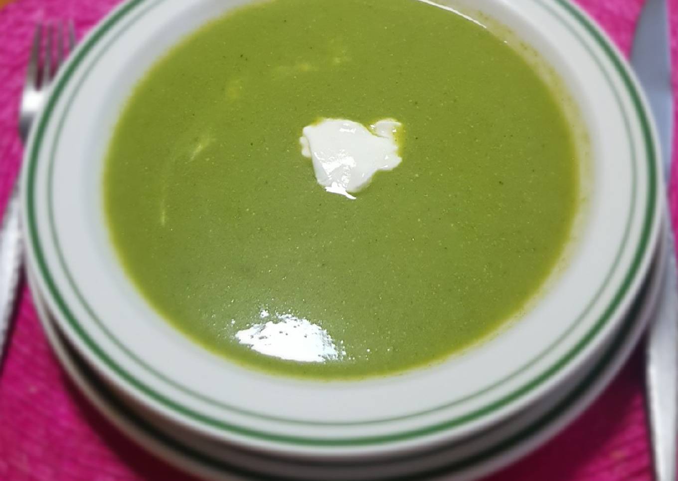 Crema (sin crema) de verduras sorpresa