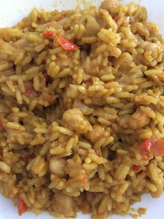 Una foto de Arroz con garbanzos al curry en Mambo
