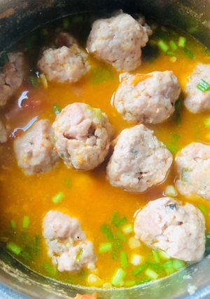 Hình của món Xíu mại sốt cà chua.