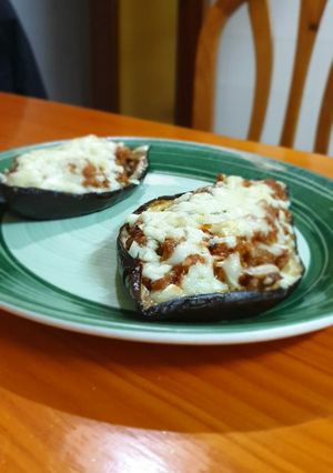 Una foto de Berenjenas rellenas