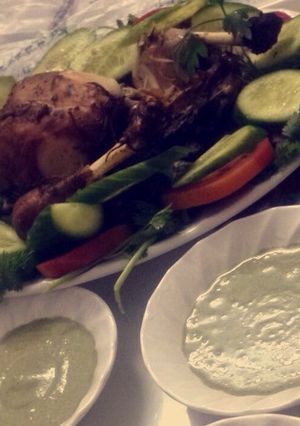 صورة لوصفة دجاج محمر في الفرن