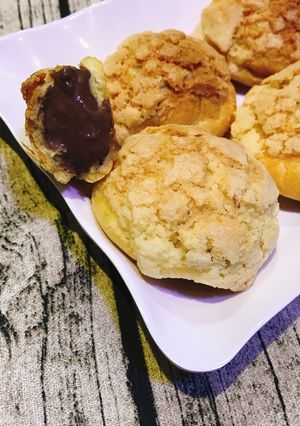 Hình của món Su kem vỏ giòn.