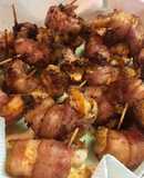 Camarones envueltos en tocino a la Sonorense