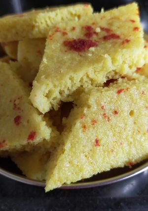 A picture of Khatta Dhokla.