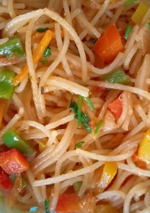 A picture of Veggie spaghetti.
