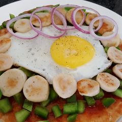 A picture of Sourdough Pizza Bread.