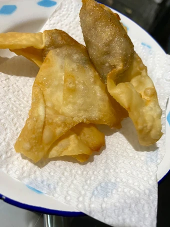 Cara Gampang Membuat Resep  Pangsit ayam udang (Rebus / goreng) yang Lezat Sekali, Enak