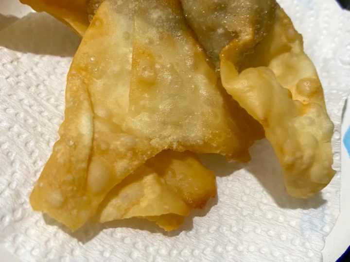 Cara Gampang Membuat Resep  Pangsit ayam udang (Rebus / goreng) yang Lezat Sekali, Enak