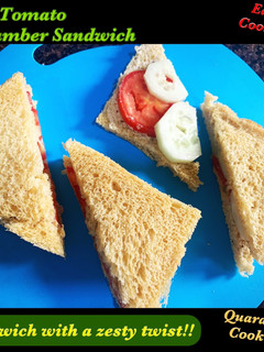 A picture of Tomato Cucumber Sandwich.