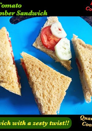 A picture of Tomato Cucumber Sandwich.